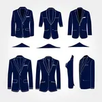 navy blue suit image